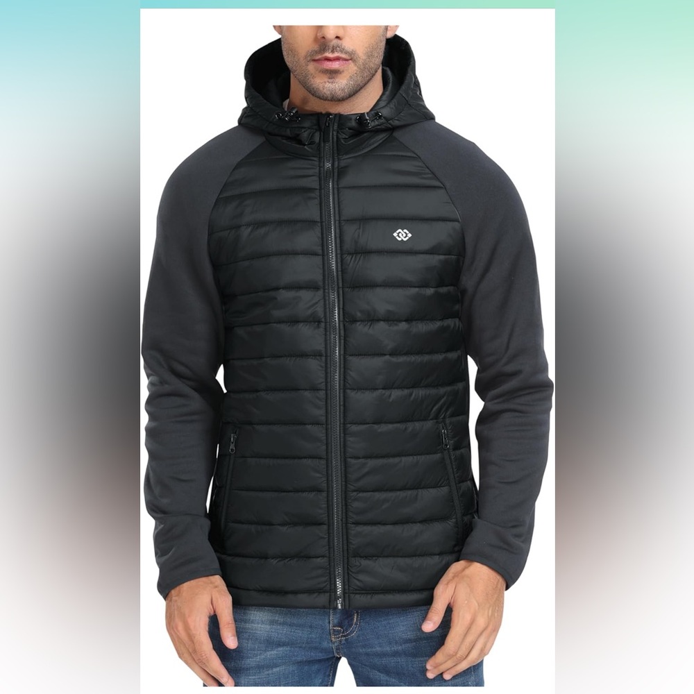 MOFIZ Men's Black Puffer Jacket NWOT